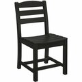 Polywood TD100BL La Casa Cafe Black Dining Side Chair 633TD100BL